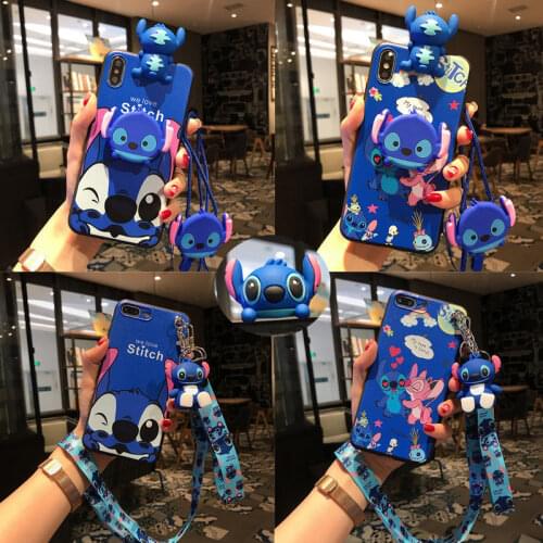 Disney cartoon Stitch phone case protective cover is suitable for iphone 12 pro max 11 8 7 6 s XR PLUS X XS SE 2020 mini unisex