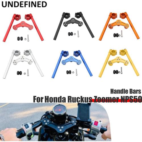 CNC Handle Bars Black for Honda Ruckus Zoomer NPS50 Motorcycle Modified Parts Chrome Handlebar Handlebars Aluminium