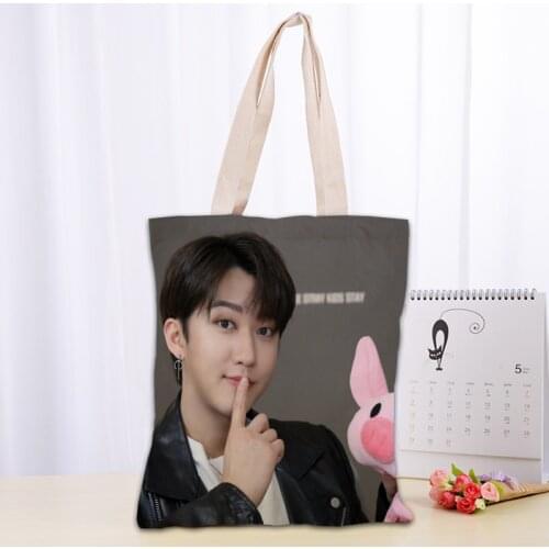 Ladies Handbags Seo Changbin Canvas Tote Bag Cotton Cloth Shoulder Shopper Bags for Women Eco Foldable Reusable Shopping Bags