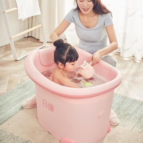 Childrens Bath Barrel Baby Bath Barrel Large Thickened Baby Bath Barrel Can Sit 0-15 Years Old Baby Bath Barrel Children