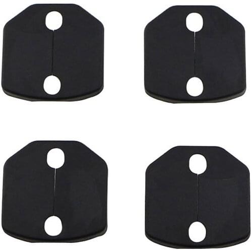 ABS Chrome Door Lock Cover /Stainless Steel Door Protection Sticker For Ford Focus 3 4 MK3 New Fiesta MK7 Everest Cars