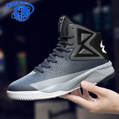 HUANQIU2018 winter/autumn sneakers Lace-up non-slip wear-resistant men shoes increased thick bottom High Top casual shoes ZLL637