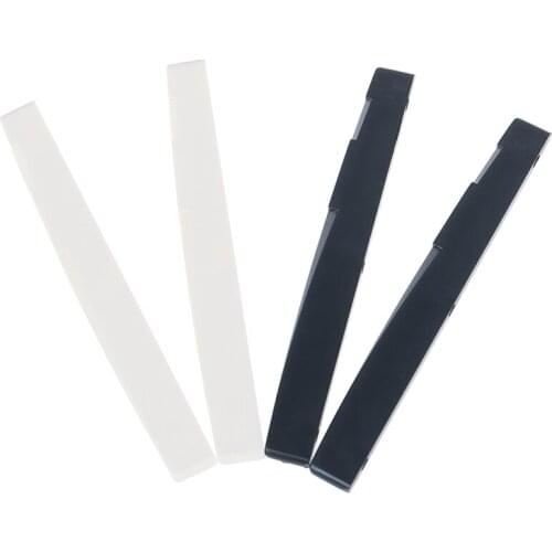 IRIN 2pcs 6 String Acoustic Guitar Bone Bridge Saddle and Nut Made of Real Bone Guitar Replacement Accessories
