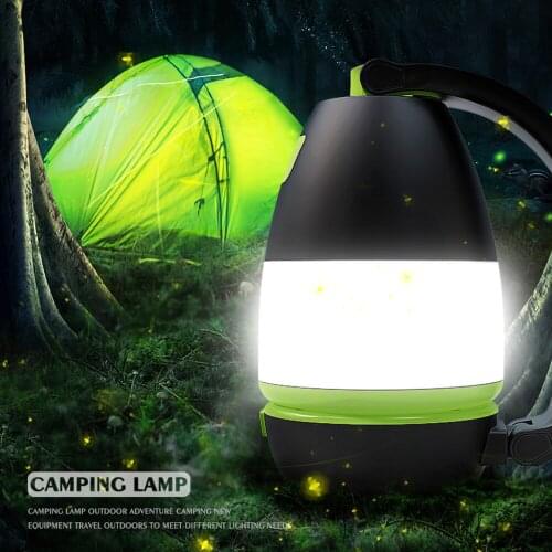 Camping Lantern Rechargeable Power Bank Flashlight USB Night Lamp Rotation Adjustable Desk Work Light Portable For Tent Fishing