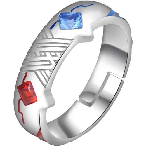Anime Darling in the franxx 02 Zero Two Fashion Rings Silver 925 Sterling Ring Adjustable Cosplay Props Jewelry Gift New