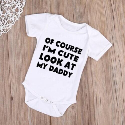 4 Colors Newborn Infant Baby Boys Girls Romper Funny Letters Print Jumpsuit Summer Baby Cotton Sunsuit Outfits Clothes 0-18M