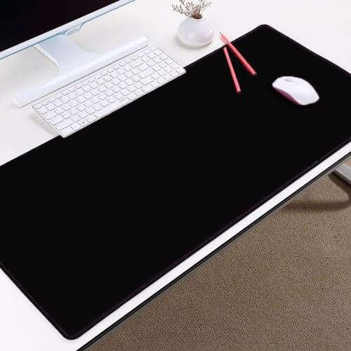 Mairuige Super Big Large Xxl Pure Black Color Rubber Computer Game Gaming Mouse Pad Mat To Decorate Pc Desktop for Gamer Player