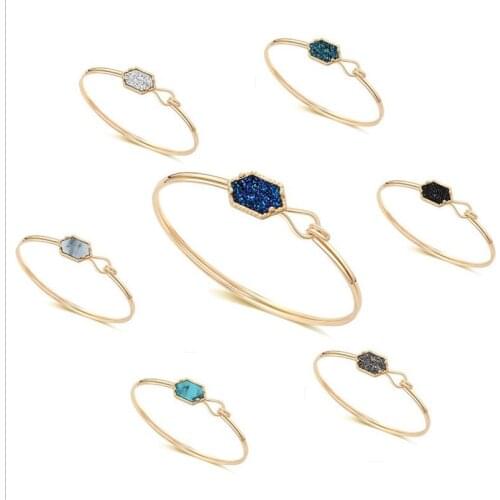 Fashion 2019 Oval Durzy Charm Bangles for Women
