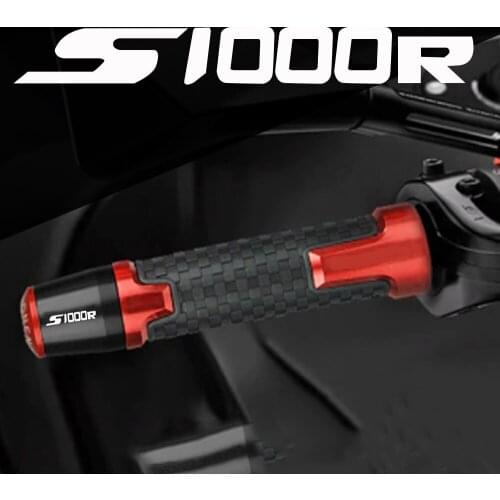 Motorcycle 7/8" 22MM For BMW S1000R S 1000 R 2014 2015 2016 2017 2018 2019 Handlebar Hand Grips Handle Bar End Cap S1000R LOGO