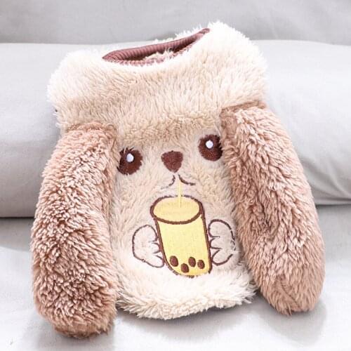 Cartoon Coat Jacket Pet Dog Clothes Big Ears Vest Clothing Dogs Costume Warm Cute Chihuahua Soft Autumn Winter Brown Boy Chien