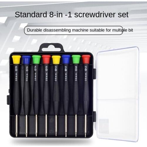 8 in 1 Precision Screwdriver Set Disassemble Teardown Opening Repair Tools Kit for Phone Clock Watches & Other Devices