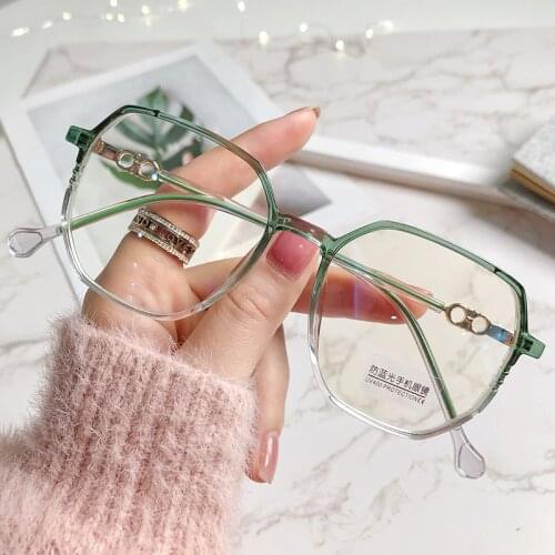 Men Vintage Anti Blue light Minus Glasses Frame With Degree Round Women Myopia Lens Nearsighted Glasses 0 -1.0 -1.5 -2.0 To -6.0