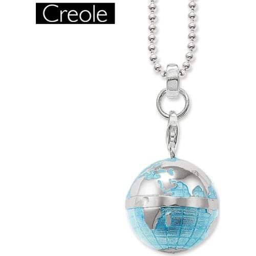 Necklace Globe Trendy Gift For Women & Men, Europe Style Soul Jewelry 925 Sterling Silver Fashion Jewelry Wholesale
