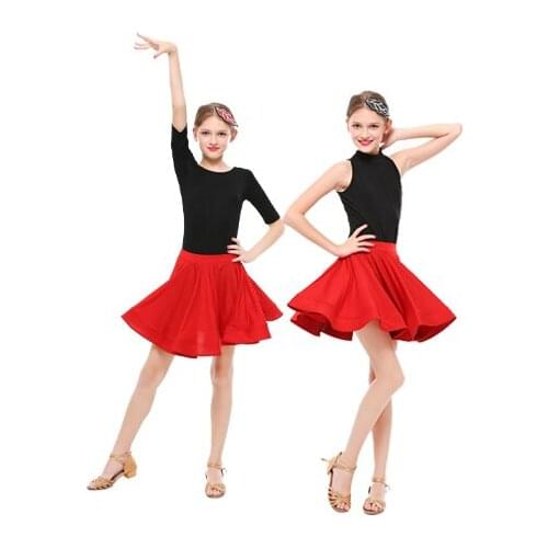 Girls Latin Dancing Dress Children Dance Dress Kids Latin Suit Girls' Latin Dancing Costumes Leotards Ballerina Party D-0712