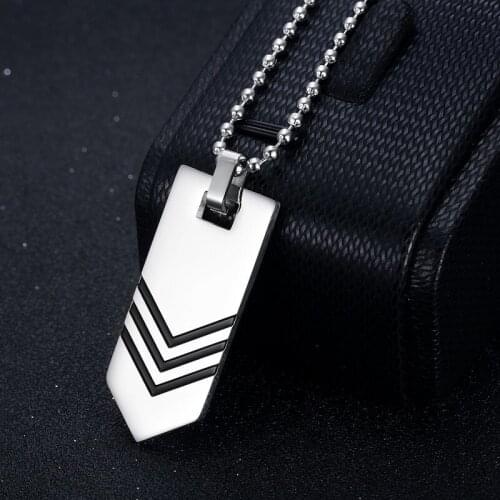 Mens Necklace Arrow Pendant Chain Hip Hop Punk Rock Jewelry Christmas Halloween Gift for Men Women