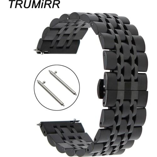 18mm 20mm 22mm Quick Release Stainless Steel Watch Band +Tool for Seiko Certina Men Women Butterfly Clasp Strap Wrist Bracelet