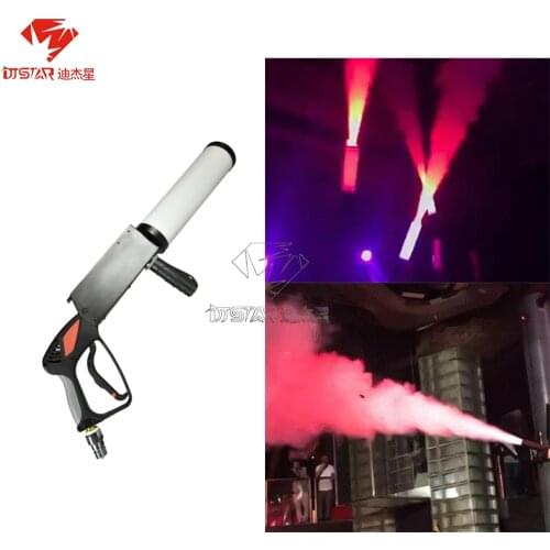 Handheld LED CO2 Jet Gun RGB Color With 3m Hose Stage Fog Machine DJ Spray Equipment For Bar Club Nightclub Party Disco
