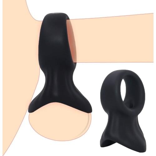 Silicone Penis Ring Scrotum Ball Stretcher Delay Ejaculation Cock Rings Male Penis Extender Delay Ejaculating Sex Toys for Men