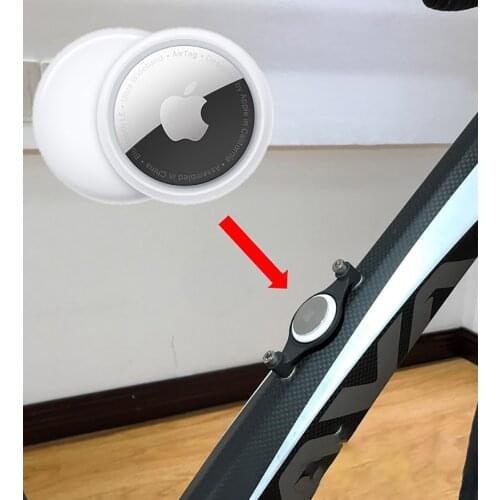 Bicycle Airtag Cover Bottle Cage Hidden Cushion Concealed Support Base Bike Air Tag Holder Loss Prevention Anti Theft Tracker