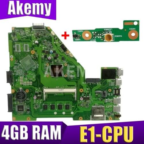 XinKaidi X550WAK Laptop motherboard for ASUS X550WAK X550WA X550WE X550W Test original mainboard 4G RAM E1-CPU