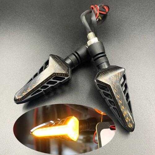FYSD yellow lighting moto flashing for kawasaki honda suzuki benelli vespa px parts motorbike turn signals motorcycle LED