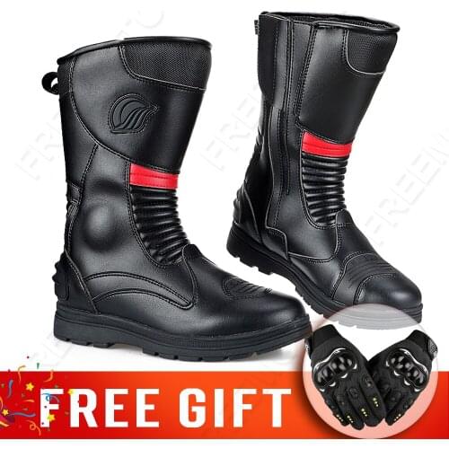 Motorcycle Boots Womens High Boots Dirt Bike Botas Motocross Botas Moto Motorcycle Trunk Botas Moto Hombre Motorboats Equipment