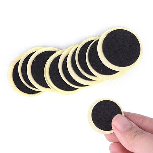 10PCS/LOT black Bicycle Inner Tire Patches Without Glue Cycling Mountain/Road Bike Tyre Puncture Fast Repair Tools
