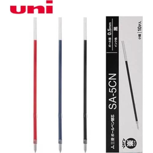 12 Pcs/Lot Mitsubishi Uni SA-5CN/SA-7CN 0.5mm/0.7mm Ballpoint Pen Refill 3 color Writing Supplies Office & School Supplies