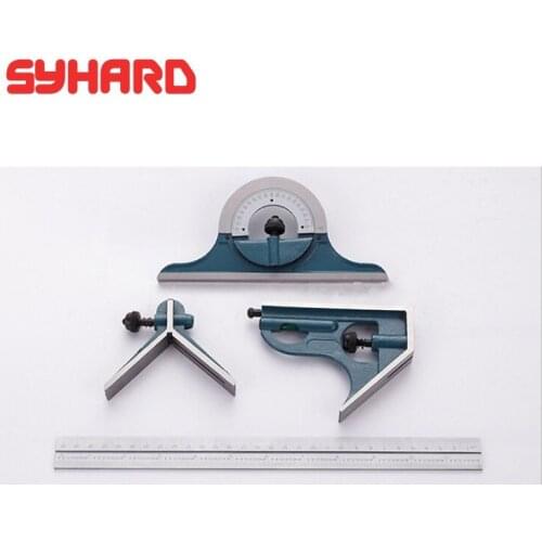 180 degree combination angle ruler multi-function woodworking square ruler with level gauge protractor decoration measuring tool