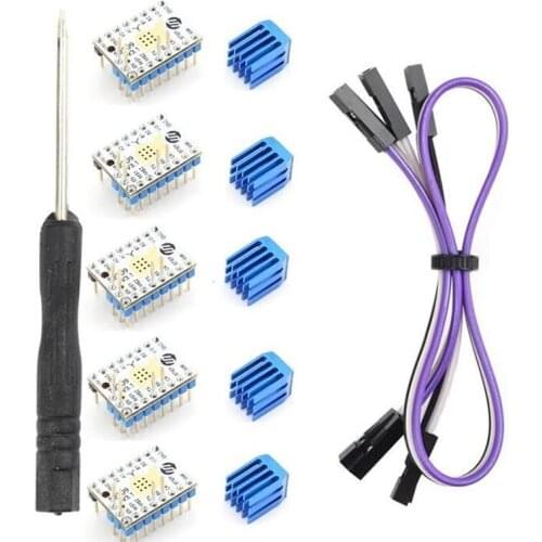 5Pcs TMC2209 V3.1 Stepping Motor Driver Step Sticks Mute Driver 256 Microsteps Current 2.8A Peak VS TMC2208