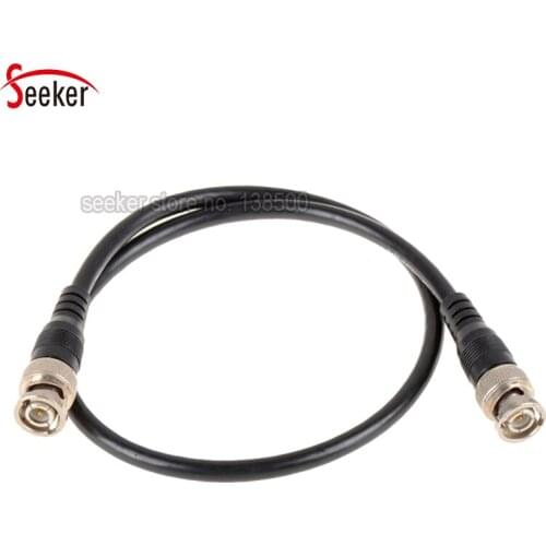 50pcs CCTV Accessories 0.5M BNC Extension Cable Male to Male Connector RG59 Coaxial Cable for Security Cameras System