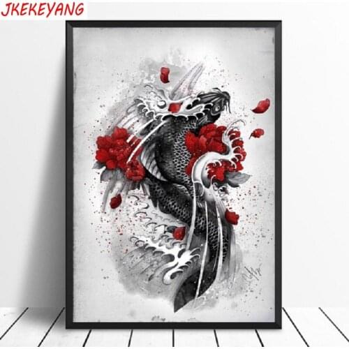 5D DIY square/round Diamond painting Japanese painting Cross Stitch Diamond Embroidery Pattern Rhinestone J2013
