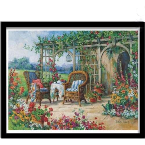 5d diy quadrado completo broca redonda pintura diamante fazenda jardim mosaico bordado paisagem needlework casamento decorations