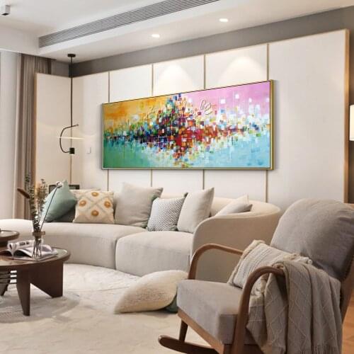 Abstract flower painting Acrylic painting on canvas Wall Art Pictures for living room Home Decor quadros caudros decoracion003