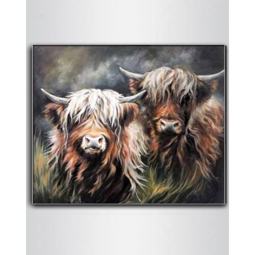 Diamond Painting Full Square/Round Drill Yak Cow 5D Daimond Painting Embroidery Cross Stitch Crystal Mosaic Picture