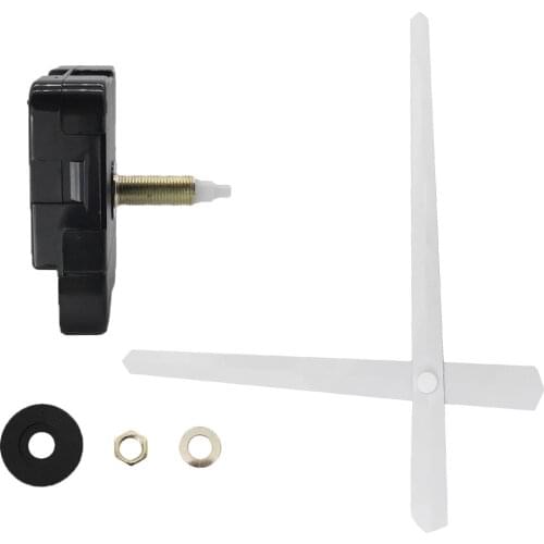 Silent Mechanism Quartz Wall Clock Movement Motor Repair Kit Long White Hand