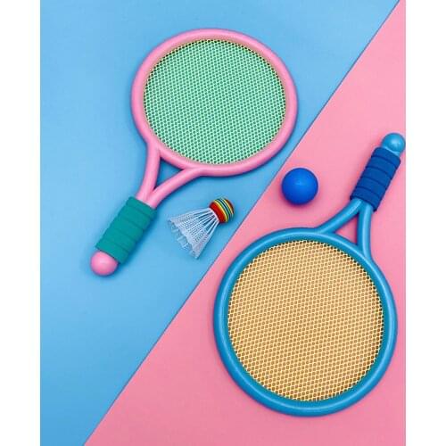 Outdoor Sports tennis racket toy Childrens toys childrens park balls sticky balls kids activities tennis racket toy small gift