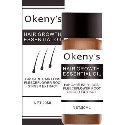 Okenys Ginger Hair Growth Essence Spray 20ml Grow Restoration Bread Oil Serum for Man Woman Anti Hair Loss Prevent Baldness