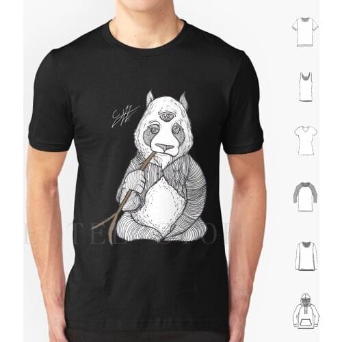 Zen Panda T Shirt Print Cotton Panda Zen Dropout