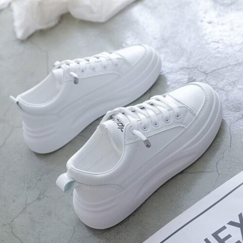 Fashion Canvas Sneakers Women White Shoe Lady Spring And Summer 2021 Flat Casual Walking Shoes For Girls Air Force Shoes 35-40