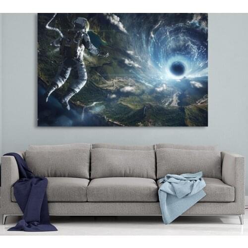 Movie Interstellar Astronaut Landscape Space Fantasy Posters Wall Art Prints Canvas Paintings for Living Room Decor