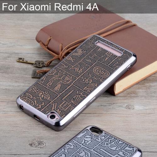 For Xiaomi Redmi 4A case Maya Ancient Egypt Vintage Retro Style leather skin with Soft silicone cover cases for xiaomi redmi 4a