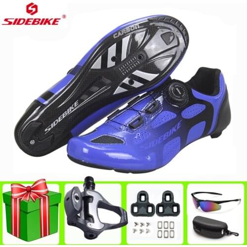 Sidebike Road Cycling Shoes Man Women Racing Bicycle Shoes Sneakers Professional Breathable Comfortable Ultralight Sneakers