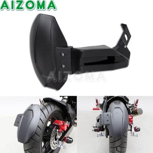 Motorcycle Black Rear Fender Cover For Honda Grom MSX125 SF Back Wheel Mudguard Splash Guard Protector w/ Bracket