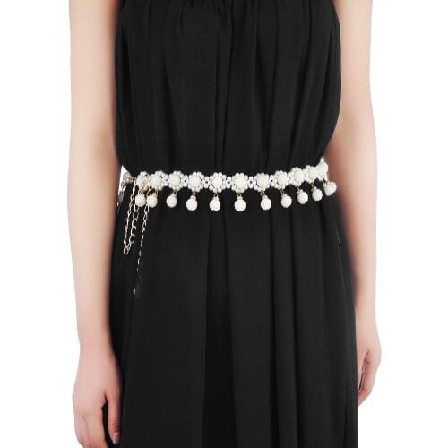 Fashion Beaded / Rhinestone Chain Belt Belt Belt Thin Belt For Women