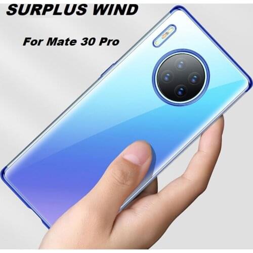 Soft Phone Case For Huawei Mate30 30Pro 30Lite 7 Colors ShockProof Bumper Plating TPU Housing Slim Back Cover Coque Funda