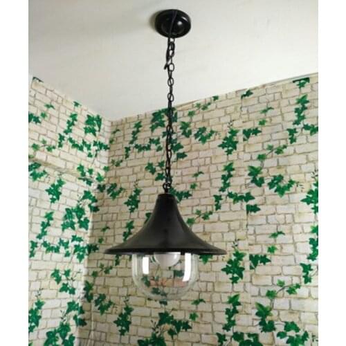 Outdoor Pendant Lights European style simple single head balcony dining bar American style single waterproof Pendant Lamps ZA