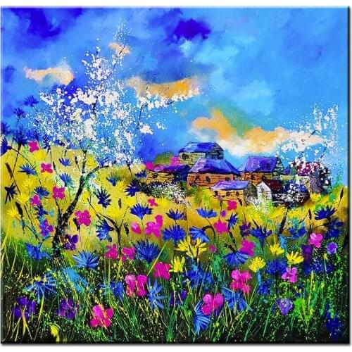 NEW 100% hand-painted canvas oil painting high quality home decor landscape pictures DM-15110805