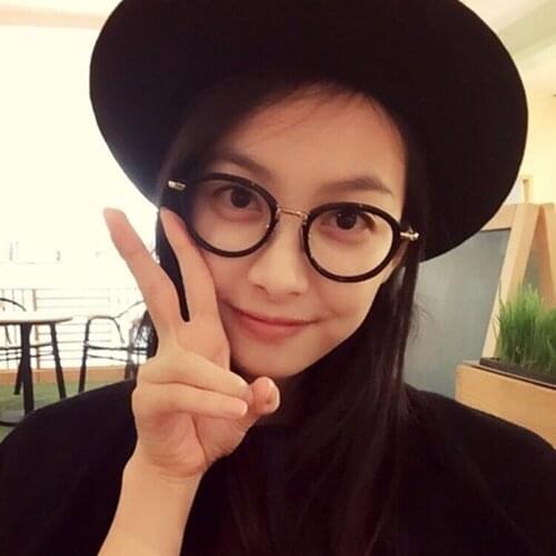 Metal Acetate Glasses Frame Men Women Retro Round Circle Eyeglasses Myopia Optical Prescription Eyewear JDA3130