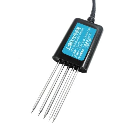 Soil Integrated Sensor Nitrogen Phosphorus Potassium Acid Alkalinity Ph Moisture Salt Conductivity EC Temperature Humidity Soil